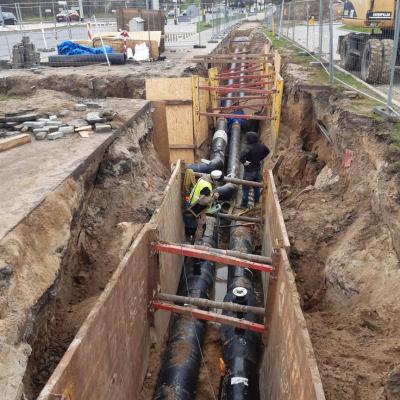Gdynia Wielkopolska sieć ciepłownicza DN 300